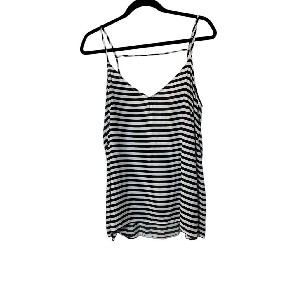 Old Navy L womens striped crop tank top